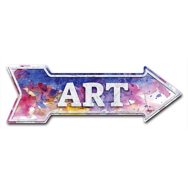 Art Arrow Decal Funny Home Decor 24in Wide